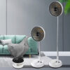 Ventilateur portable Kervexa utilisé en extérieur abrité